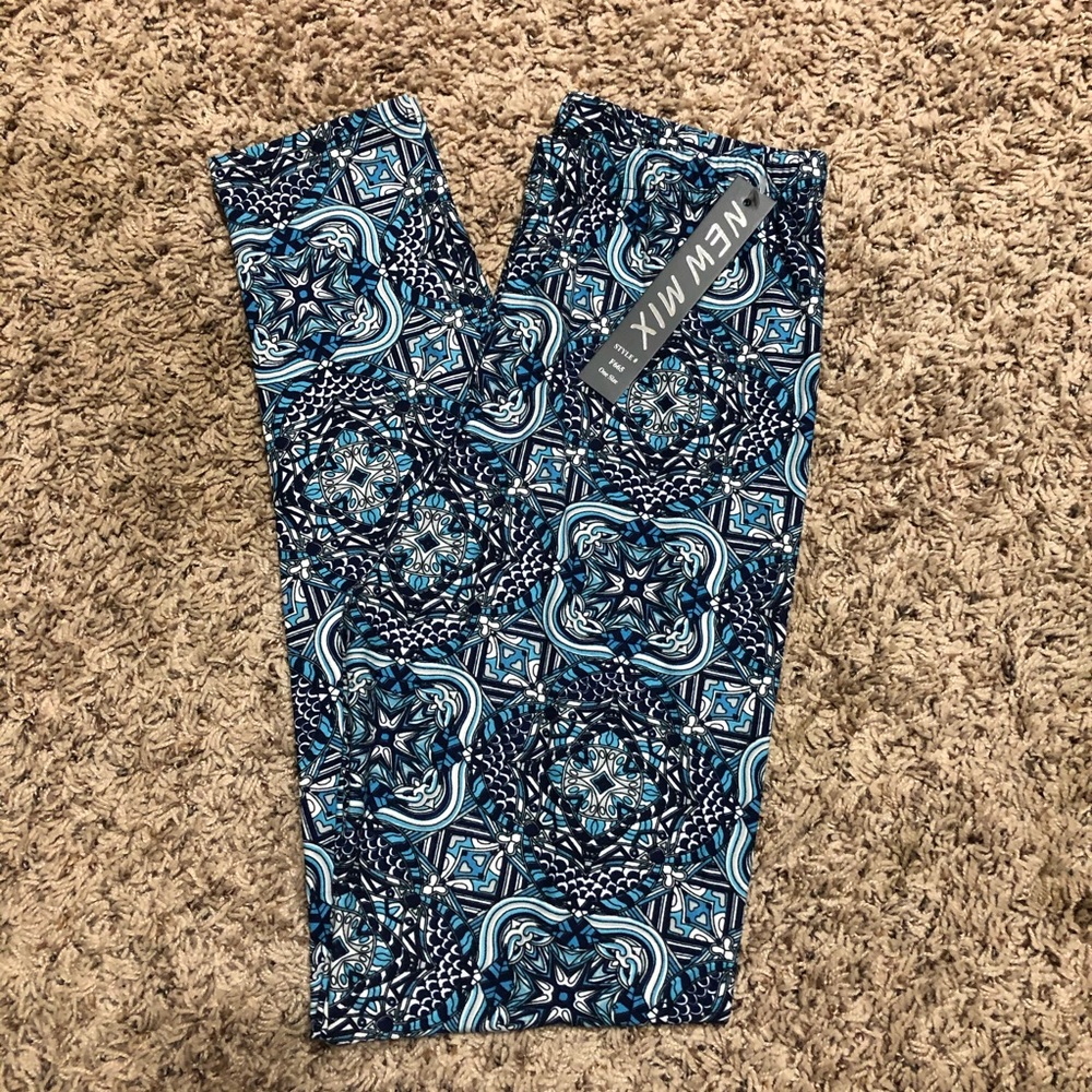 New Mix Printed Leggings One Size